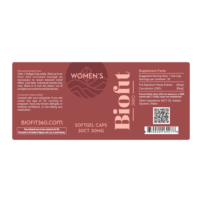 Women's Health Softgels - BioFit 360 CBD